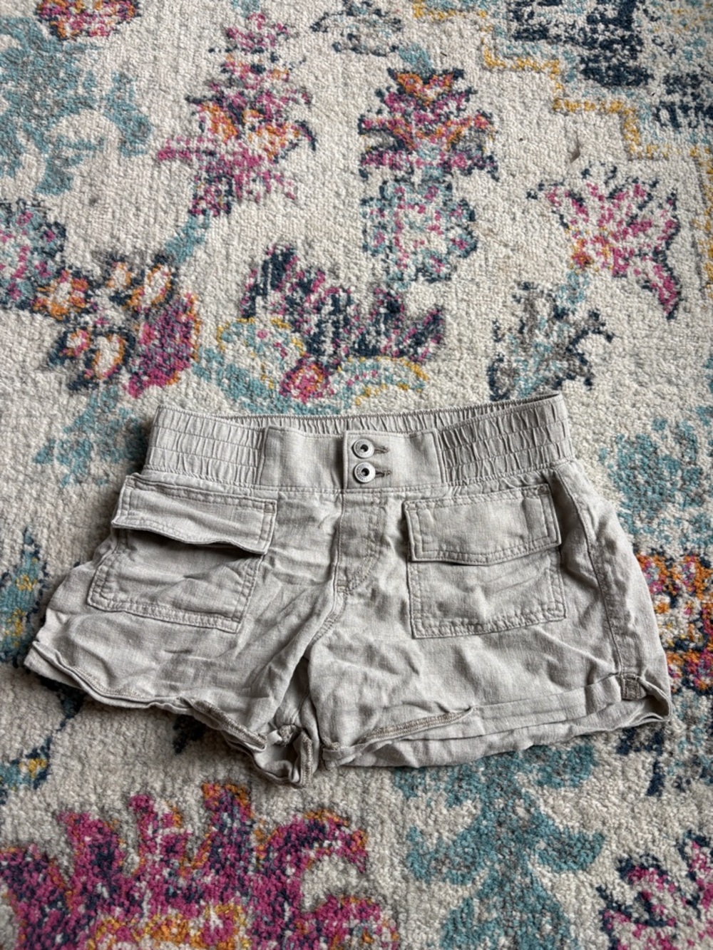abercrombie kids Light Taupe Cargo Shorts